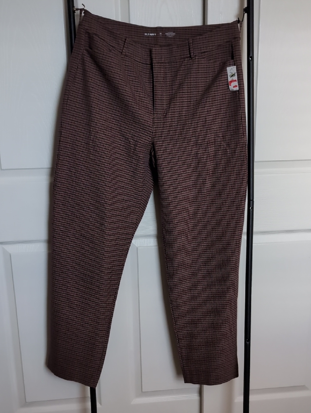 Old Navy Pixie Brown Houndstooth Dress Pants